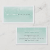 WATERVERF VISITEKAARTJE:: moderne trendy munt Visitekaartje (Voorkant / Achterkant)