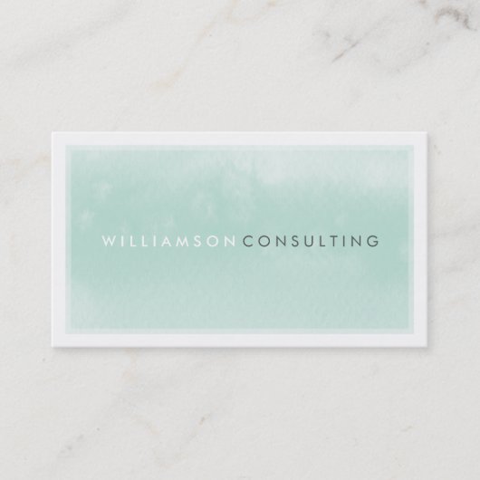 WATERVERF VISITEKAARTJE:: moderne trendy munt Visitekaartje (Voorkant)