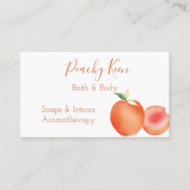 Waterverf Visitekaartje perziken