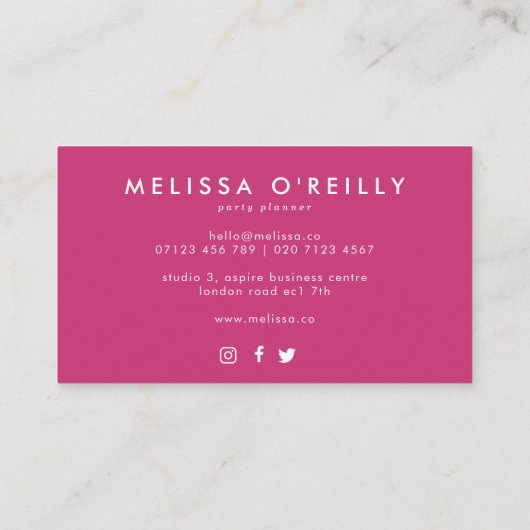 Waterverf Visitekaartje regenboogpartij (Achterkant)