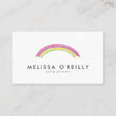 Waterverf Visitekaartje regenboogpartij (Voorkant)