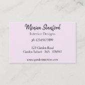 Waterverf Visitekaartje rode papaverbloemen (Achterkant)