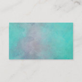 waterverf visitekaartje sjabloon blauw abstract (Achterkant)