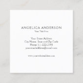 Waterverf Visitekaartje witte doezelaar (Achterkant)