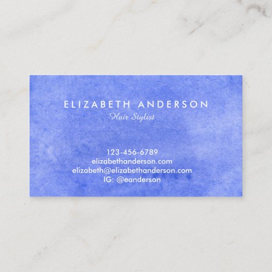 Waterverf visitekaartjes (Achterkant)