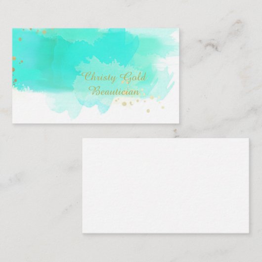 Waterverf Visitekaartjes (Voorkant / Achterkant)