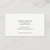 Waterverf Visitekaartjes voor interieurontwerp (Achterkant)