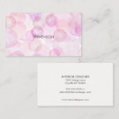 Waterverf Visitekaartjes voor interieurontwerp (Voorkant / Achterkant)