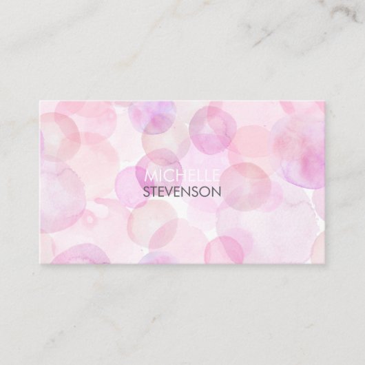 Waterverf Visitekaartjes voor interieurontwerp (Voorkant)