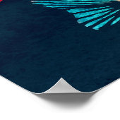 Waterverf Vissen: Deep Blue Naadloos Poster (Hoek)