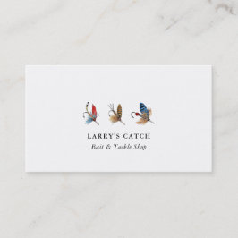 Waterverf Vissen haken Gevist Visitekaartje