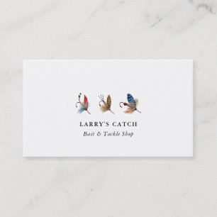  Waterverf Vissen haken Gevist Visitekaartje