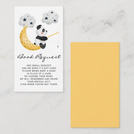 Waterverf Vissen Panda Baby shower Boekaanvraag Informatiekaartje