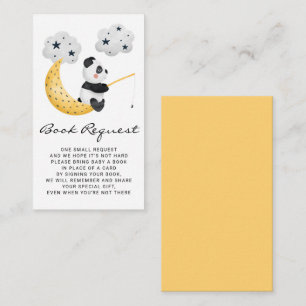 Waterverf Vissen Panda Baby shower Boekaanvraag Informatiekaartje