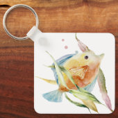 WATERVERF VISSEN, VACATIERENHUUR SLEUTELHANGER (Voorkant)