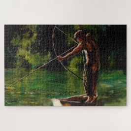 waterverf visser legpuzzel
