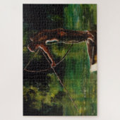 waterverf visser legpuzzel (Verticaal)