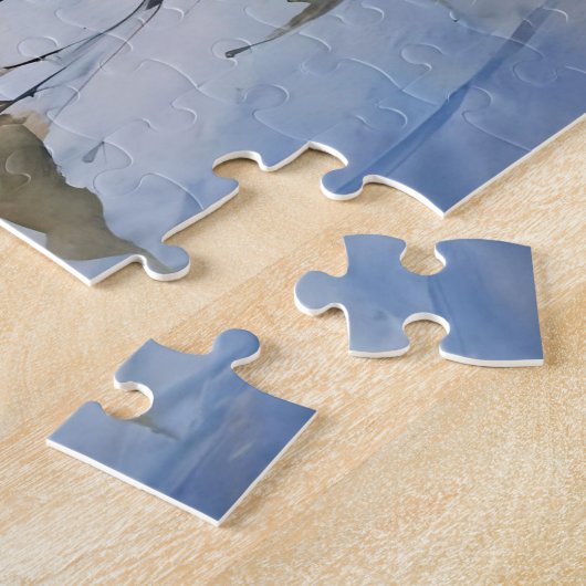 Waterverf Vist boten Legpuzzel (Zijkant)