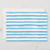 Waterverf Vist strandfoto van Birthday Beach Party Kaart (Achterkant)