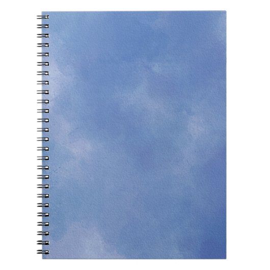 Waterverf Vista Blue Pattern Notitieboek (Voorkant)