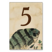  Waterverf vistabelnummer Kaart (Voorkant)