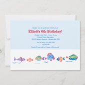 Waterverf visuitnodiging kaart (Voorkant)