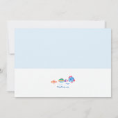 Waterverf visuitnodiging kaart (Achterkant)