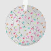 Waterverf Vizsla Boldog Karácsonyt Ornament (achterkant)