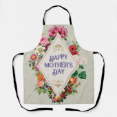 Waterverf Vlaanderen Vloer Tuin Grijs Schort (Voorkant)