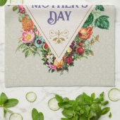 Waterverf Vlaanderen Vloer Tuin Grijs Theedoek (Gevouwen)