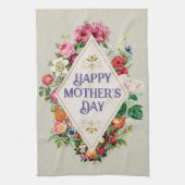  Waterverf Vlaanderen Vloer Tuin Grijs Theedoek (Verticaal)