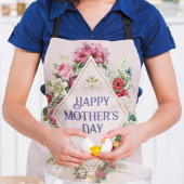  Waterverf Vlaanderen Vloertuinroze Schort