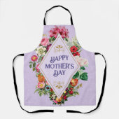  Waterverf Vlaanderen Vloertuinvesten Violet Schort (Voorkant)