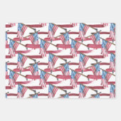 Waterverf vlag van de VS Inpakpapier Vel (Voorkant 3)