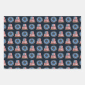 Waterverf vlag van de VS Inpakpapier Vel (Voorkant)