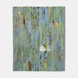 Waterverf Vleekbank waterlilmeer Fleece Deken