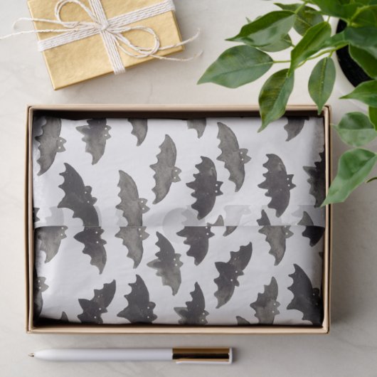 Waterverf vleermuispapier tissuepapier (Geschenk)