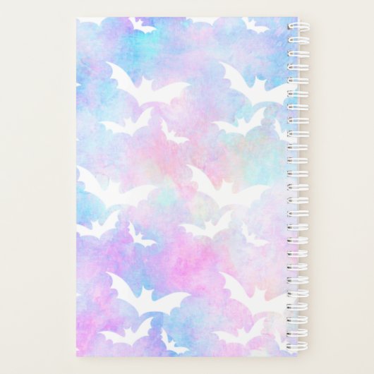 Waterverf vleermuizen planner (Achterkant)