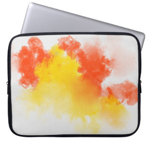 Waterverf vlekken verven overzicht laptop sleeve