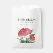 Waterverf vlieg agarisch is onderweg! baby shower bedankzakje (Voorkant)