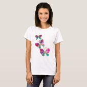Waterverf Vliegende Vlinders T-shirt (Voorkant volledig)