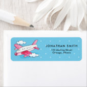 Waterverf Vliegreizen Etiket (Insitu)