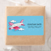 Waterverf Vliegreizen Etiket (Insitu)