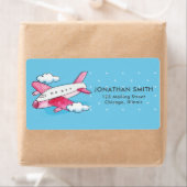 Waterverf Vliegreizen Etiket (Insitu)