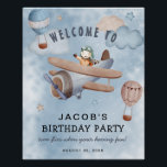 Waterverf Vliegtuig Jongen Verjaardagsfeestje Welk Perfect Poster<br><div class="desc">Leuke Aviation Boy Verjaardagsfeestje Welkom Poster,  geschikt voor elke leeftijd! Het ontwerp heeft een waterverf hemelachtergrond,  een jongetje dat met een blauw vliegtuig vliegt,  heteluchtballonnen,  wolken,  sterretjes en een leuke sjabloon die gemakkelijk te personaliseren is.</div>