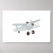waterverf vliegtuig poster (Voorkant)