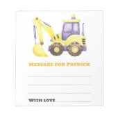 Waterverf vliegtuig verjaardagscapsule bericht notitieblok (Voorkant)