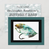 Waterverf Vliegtuigmakerskunst Kaart (Voorkant / Achterkant)