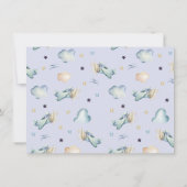 Waterverf vliegveld Partij in Blauw Hartelijk dank Kaart (Achterkant)