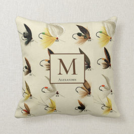 Waterverf vliegvliegen Nautisch Kussen